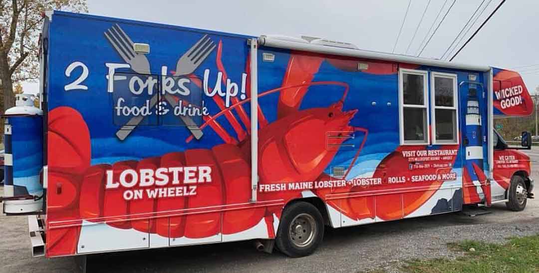 Seafood food truck in Western NY | 2 Forks Up 